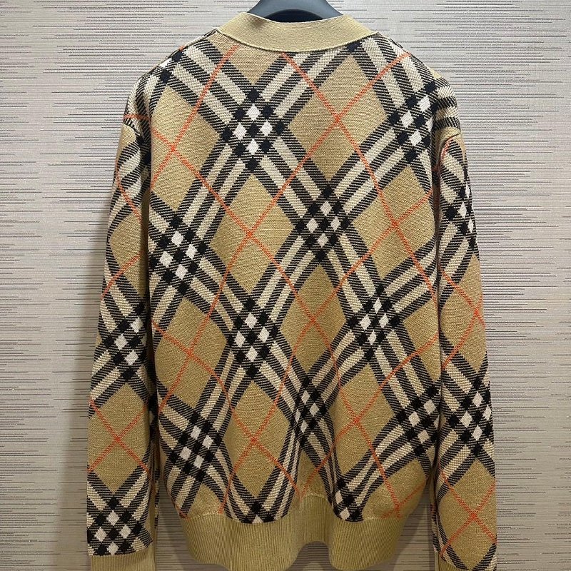 Burberry 格紋 針織 羊毛 毛衣 外套 現貨 XL 原價49900-2