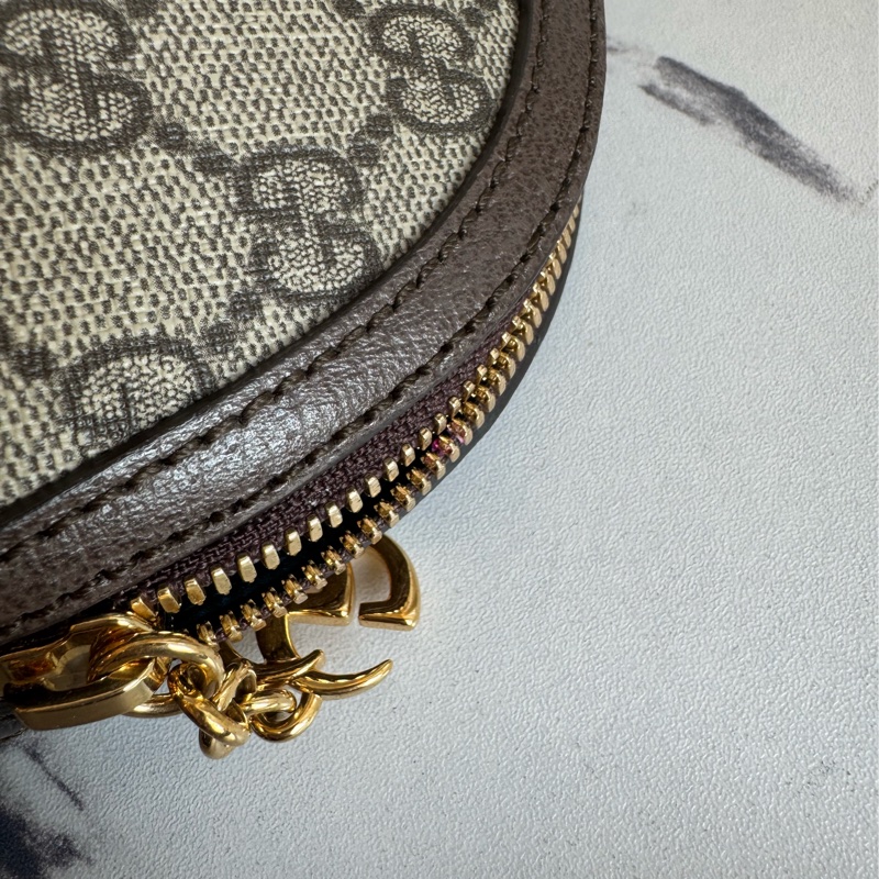 Gucci咖pvc紅綠織布貝殼包 最經典✨✨-38