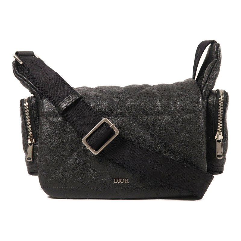 Dior 牛皮皮革Camera Bag銀扣肩背袋-0