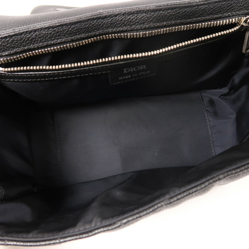 Dior 牛皮皮革Camera Bag銀扣肩背袋-4