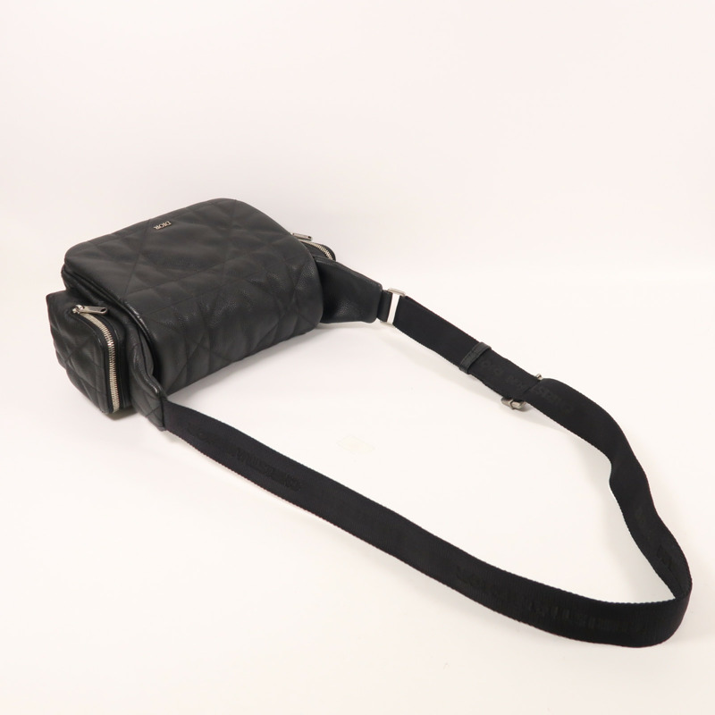 Dior 牛皮皮革Camera Bag銀扣肩背袋-7