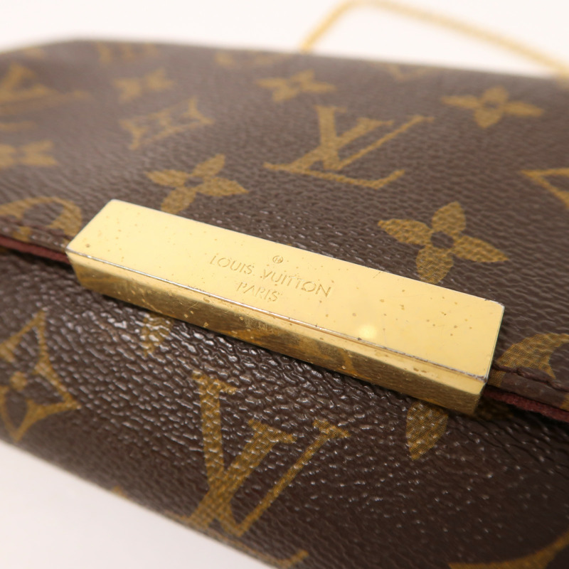LOUIS VUITTON Monogram Favourite PM金扣手挽袋-8