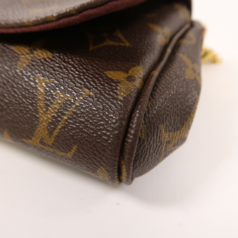 LOUIS VUITTON Monogram Favourite PM金扣手挽袋-9