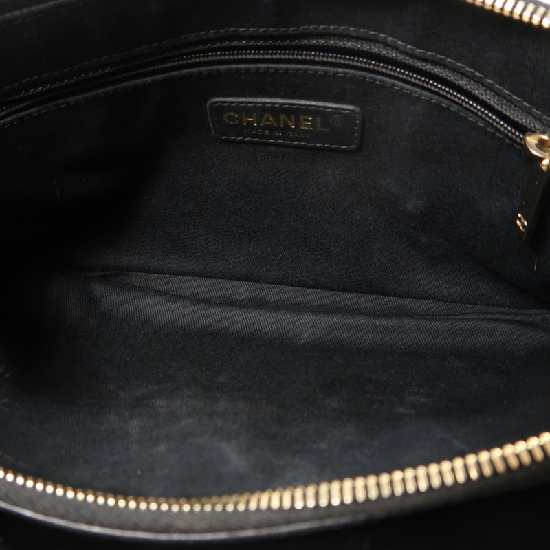 CHANEL 漆皮皮革Chain Shoulder金扣鏈帶肩背袋-5