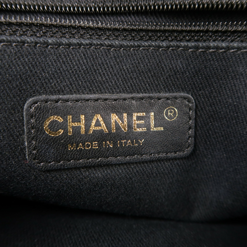 CHANEL 漆皮皮革Chain Shoulder金扣鏈帶肩背袋-6