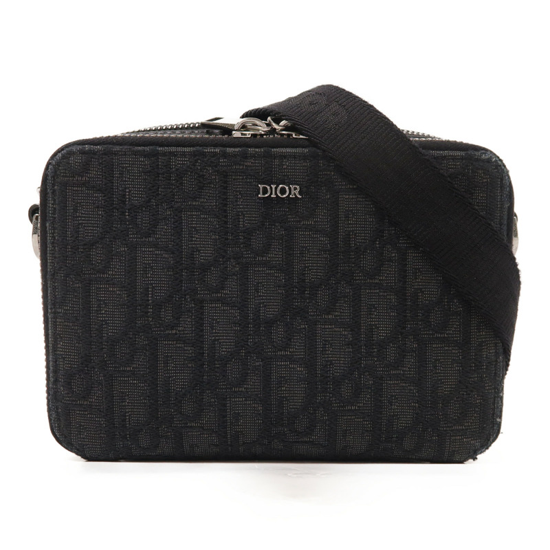 Dior 帆布Shoulder Bag銀扣肩背袋-0