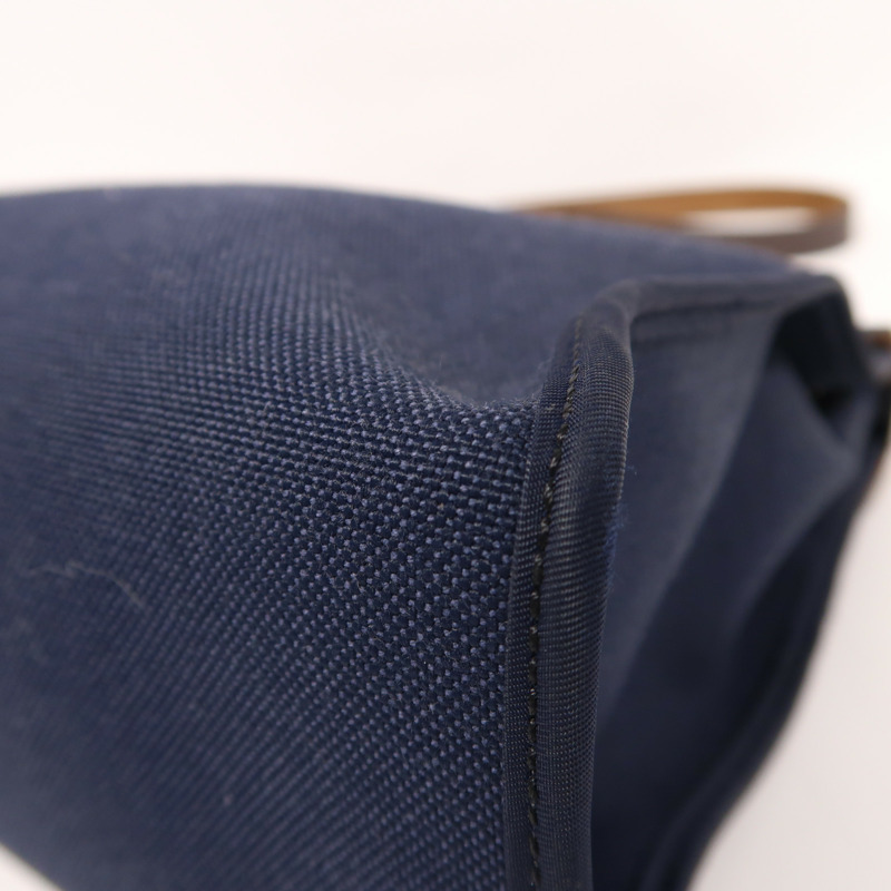 HERMES 帆布Herbag PM銀扣手挽肩背兩用袋-10