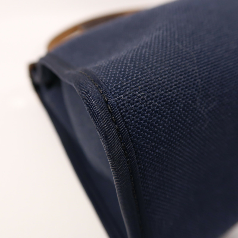 HERMES 帆布Herbag PM銀扣手挽肩背兩用袋-11