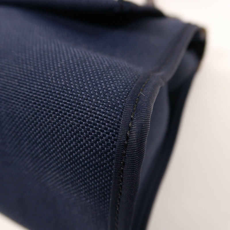 HERMES 帆布Herbag PM銀扣手挽肩背兩用袋-12