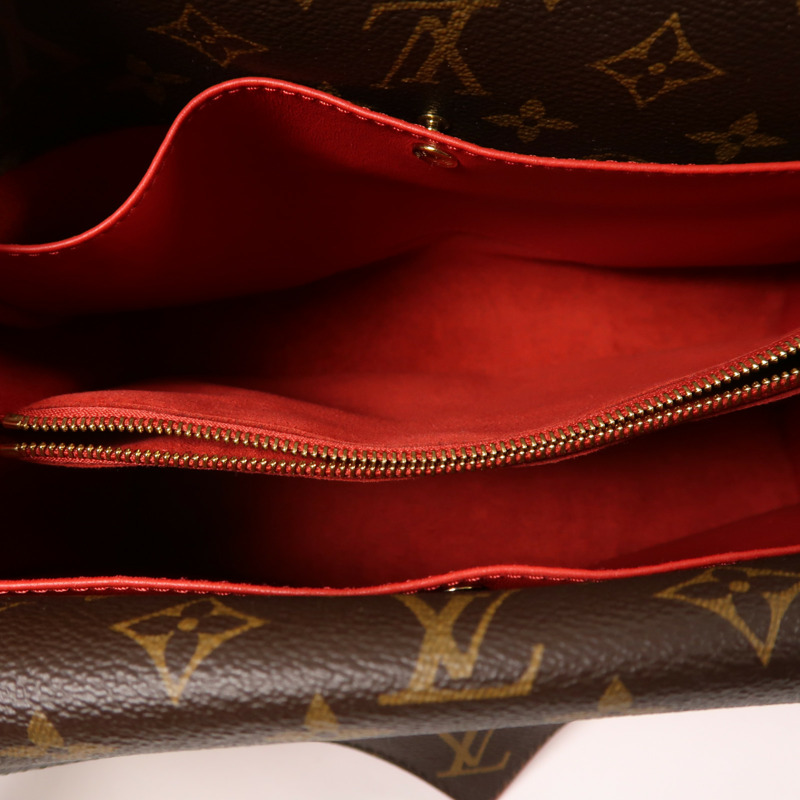 LOUIS VUITTON Monogram Double V金扣手挽肩背兩用袋-4