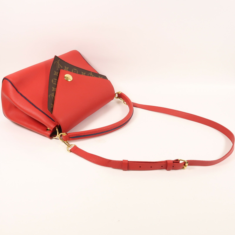 LOUIS VUITTON Monogram Double V金扣手挽肩背兩用袋-7