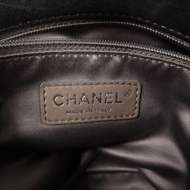 CHANEL 羊皮皮革Shoulder Bag銀扣肩背袋-5