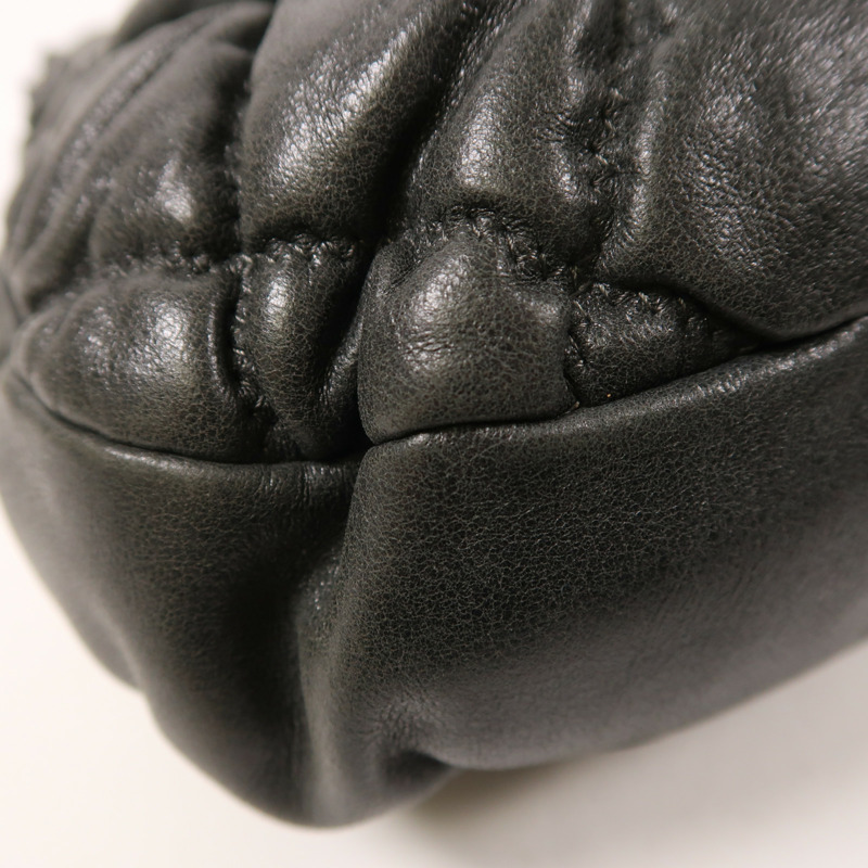 CHANEL 羊皮皮革Shoulder Bag銀扣肩背袋-10