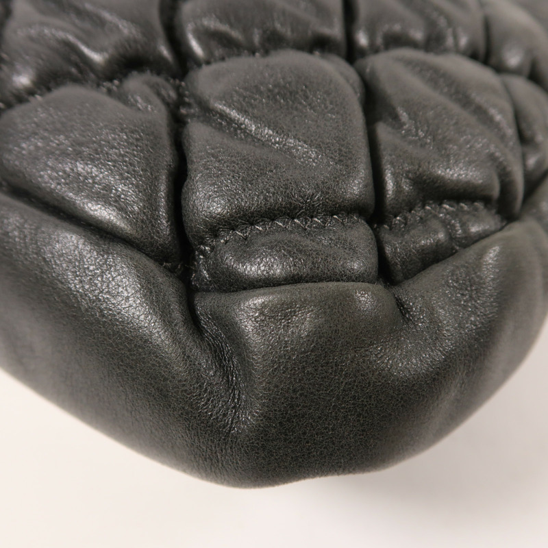 CHANEL 羊皮皮革Shoulder Bag銀扣肩背袋-11