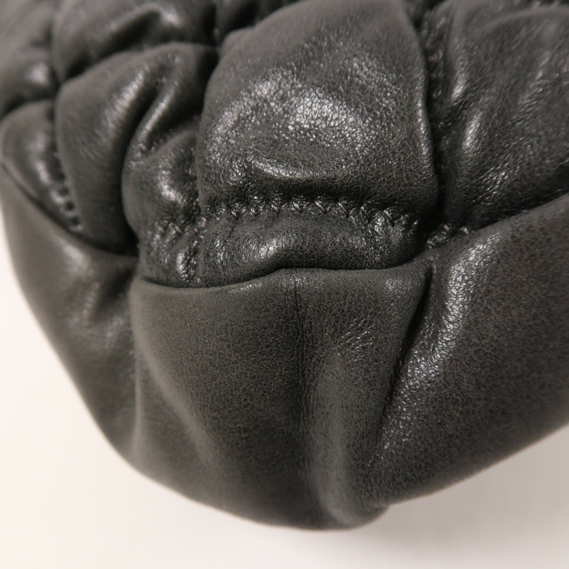 CHANEL 羊皮皮革Shoulder Bag銀扣肩背袋-12