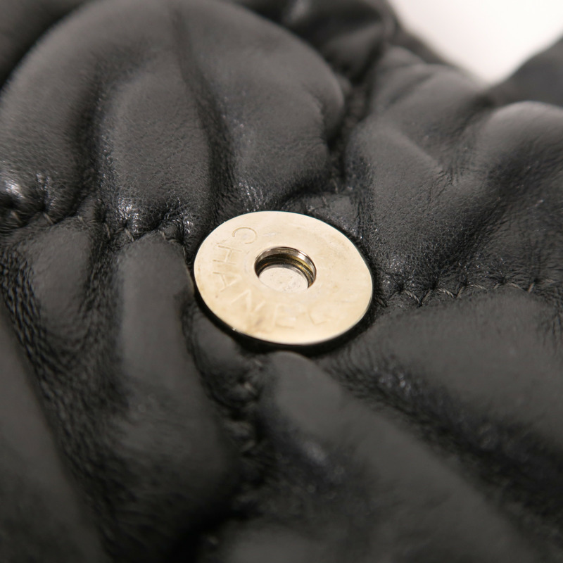 CHANEL 羊皮皮革Shoulder Bag銀扣肩背袋-13