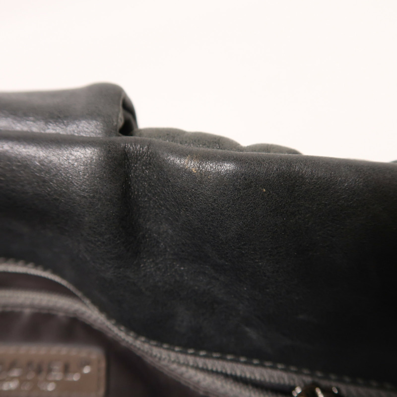 CHANEL 羊皮皮革Shoulder Bag銀扣肩背袋-14