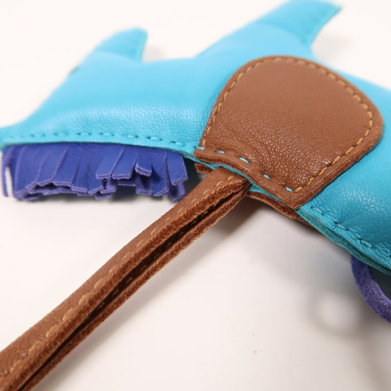 HERMES Milo皮革Rodeo MM掛飾-3