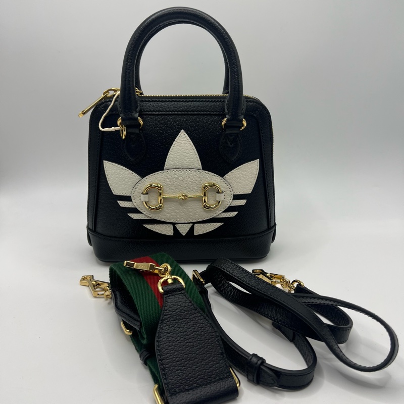 Gucci 古驰Adidas联名款贝壳包手拎单肩斜挎包-0