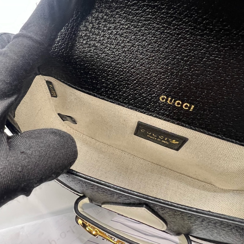 Gucci 古驰Adidas联名款单肩斜挎包-9