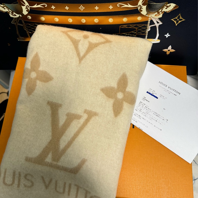 LV M78123 Reyk javik山羊絨圍巾-0