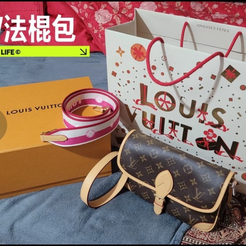 LV法棍包～Diane(桃紅)-0