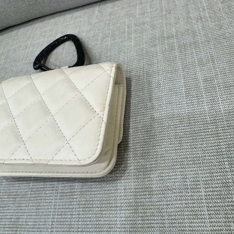 香奈兒 21K 羊皮珠寶扣卡包 零錢包-13