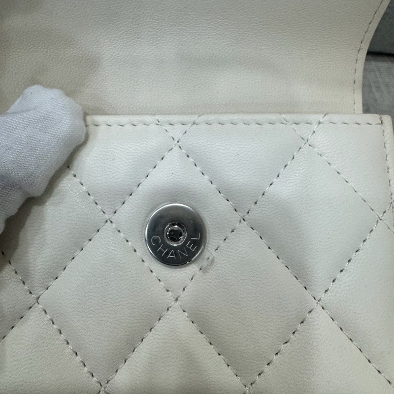 香奈兒 21K 羊皮珠寶扣卡包 零錢包-21