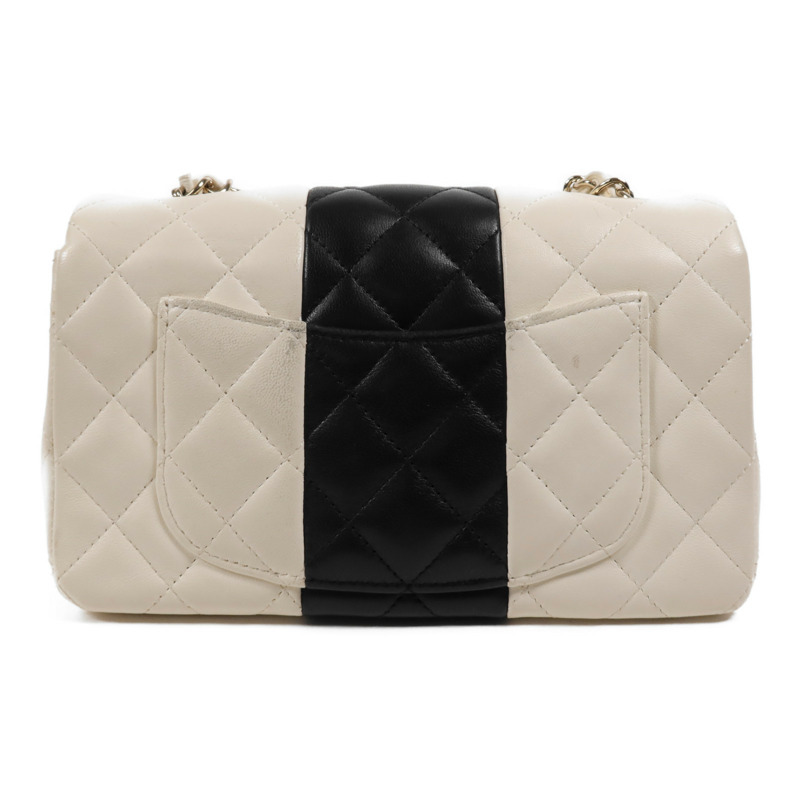 CHANEL 牛皮皮革Chain Shoulder金扣鏈帶肩背袋-1