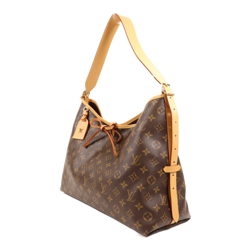 LOUIS VUITTON Monogram Carry All MM金扣肩背袋-2