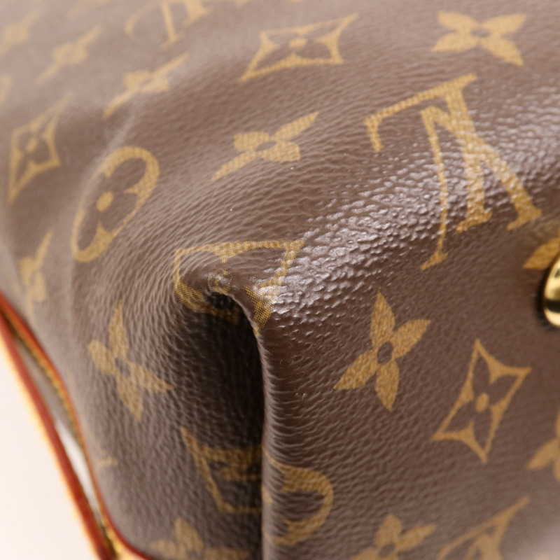 LOUIS VUITTON Monogram Carry All MM金扣肩背袋-12