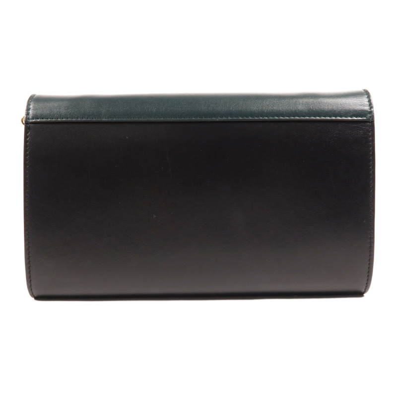 CELINE 牛皮皮革Chain Shoulder金扣鏈帶肩背袋-1