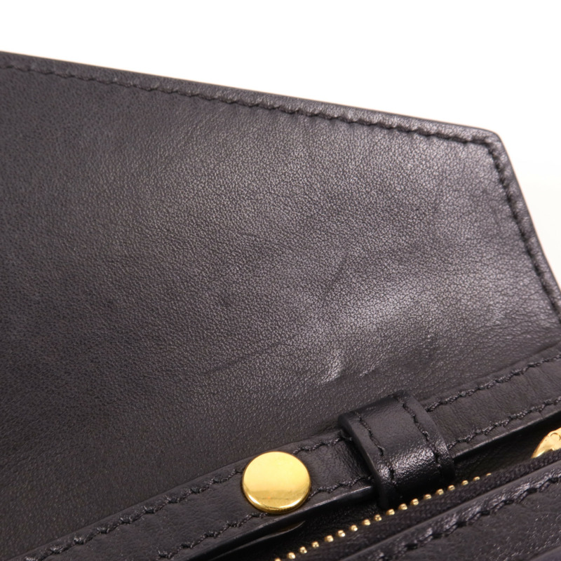 CELINE 牛皮皮革Chain Shoulder金扣鏈帶肩背袋-15