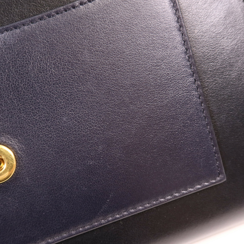 CELINE 牛皮皮革Chain Shoulder金扣鏈帶肩背袋-16