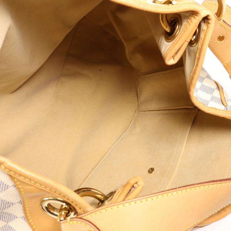 LOUIS VUITTON Damier Azur Galliera GM金扣肩背袋-4