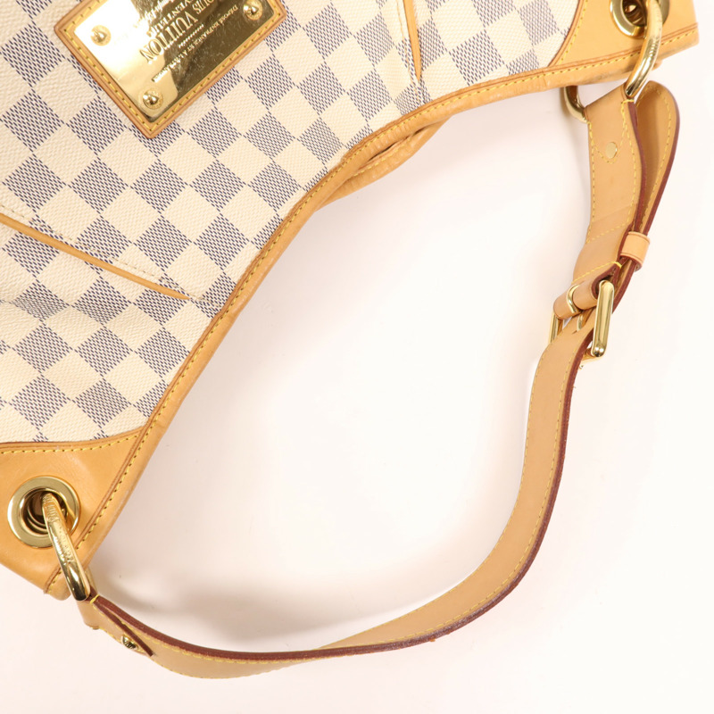 LOUIS VUITTON Damier Azur Galliera GM金扣肩背袋-7
