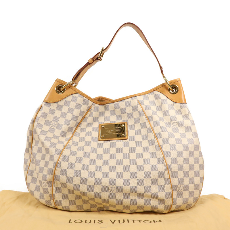 LOUIS VUITTON Damier Azur Galliera GM金扣肩背袋-8