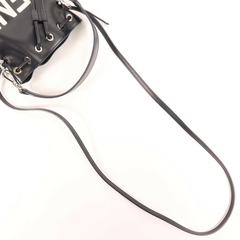 FENDI 牛皮皮革Mon Tresor Mini銀扣手挽肩背兩用袋-7