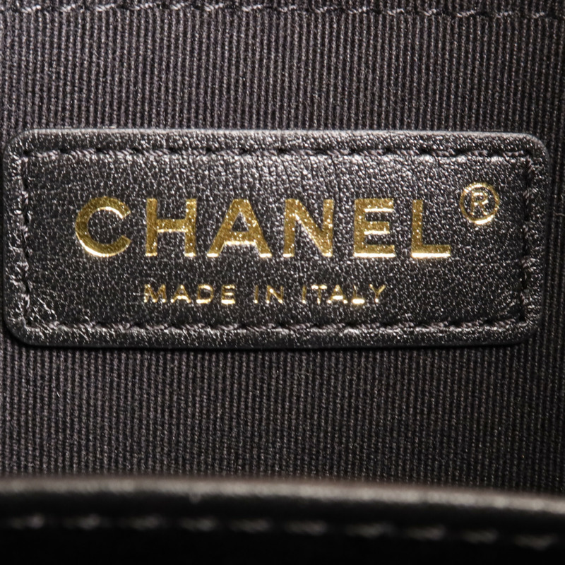 CHANEL 牛皮皮革24S Hobo金扣手挽肩背兩用袋-5