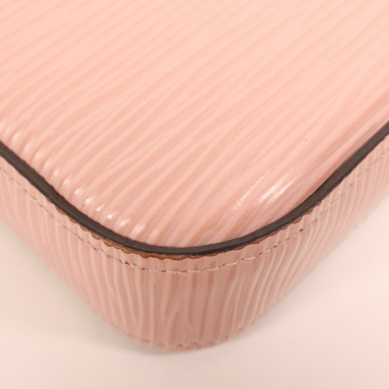 LOUIS VUITTON Epi Pochette Felicie銀扣鏈帶肩背袋-9