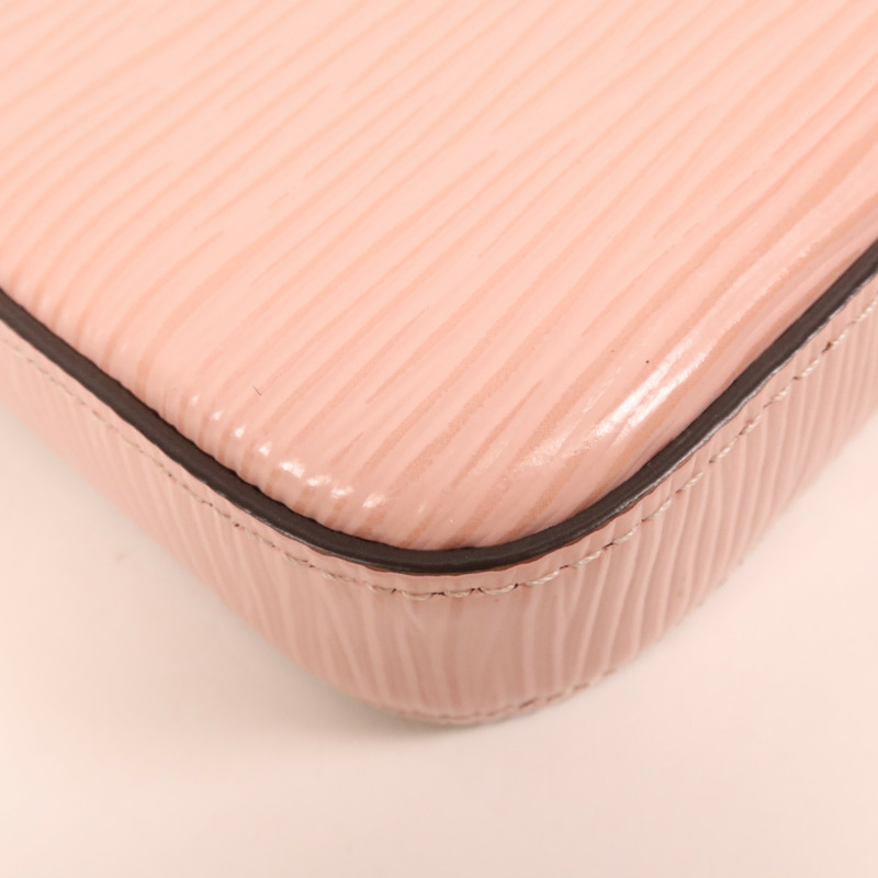 LOUIS VUITTON Epi Pochette Felicie銀扣鏈帶肩背袋-11