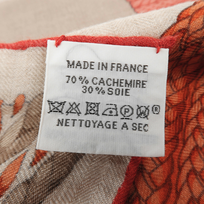 HERMES 羊絨/絲質Scarf 140x140圍巾-7