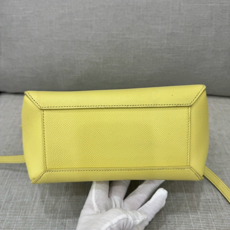 Celine nano belt鯰魚包 黃色-13