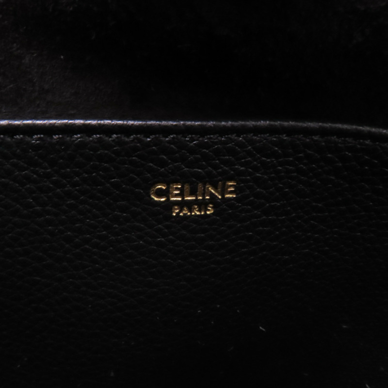 CELINE 牛皮皮革Shoulder Bag金扣肩背袋-5