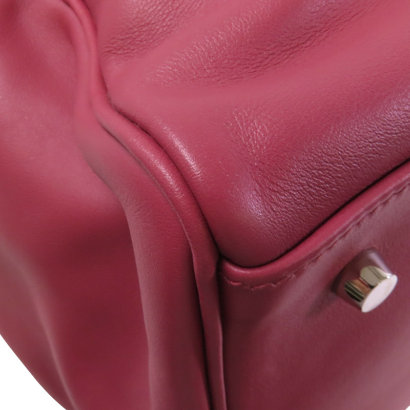 HERMES Swift皮革Kelly Relax 50銀扣肩背袋-12