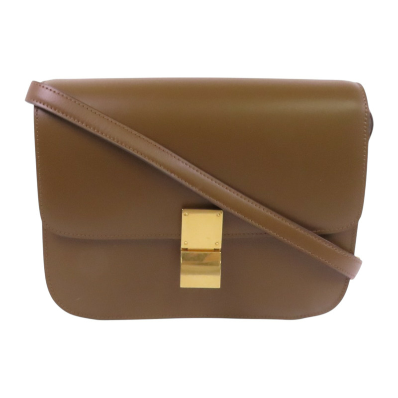 CELINE 牛皮皮革Classic Box金扣肩背袋-0