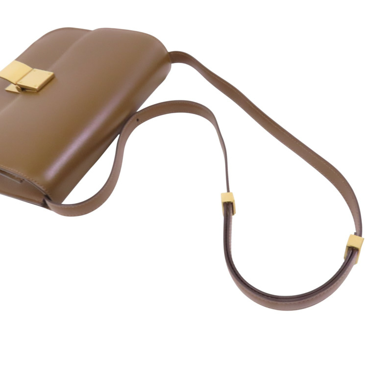 CELINE 牛皮皮革Classic Box金扣肩背袋-7