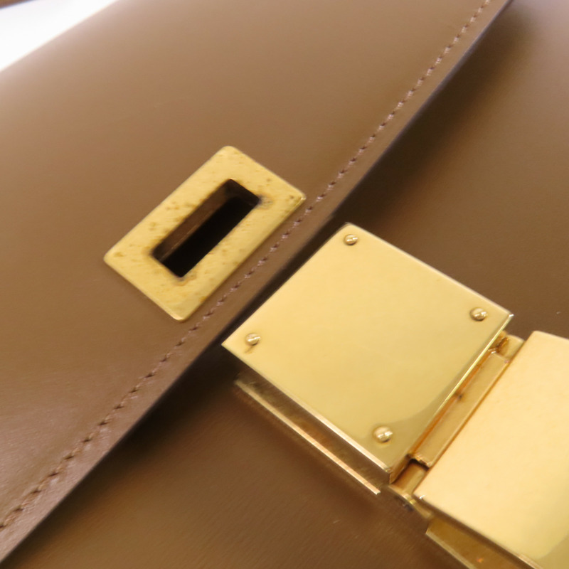 CELINE 牛皮皮革Classic Box金扣肩背袋-8