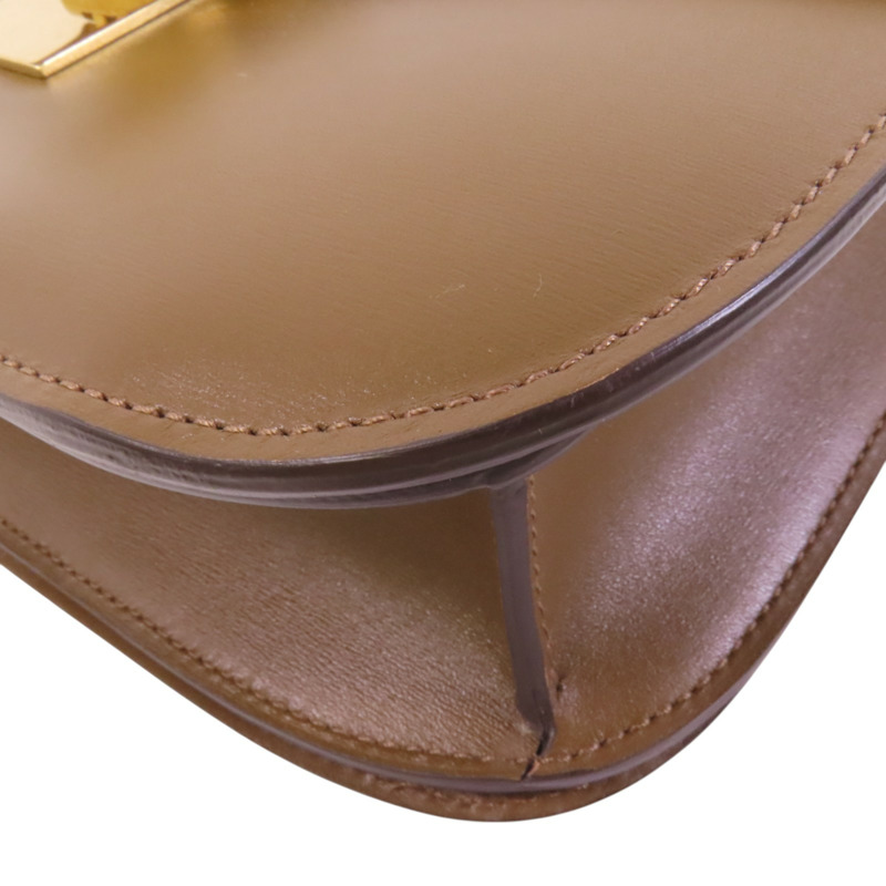 CELINE 牛皮皮革Classic Box金扣肩背袋-11