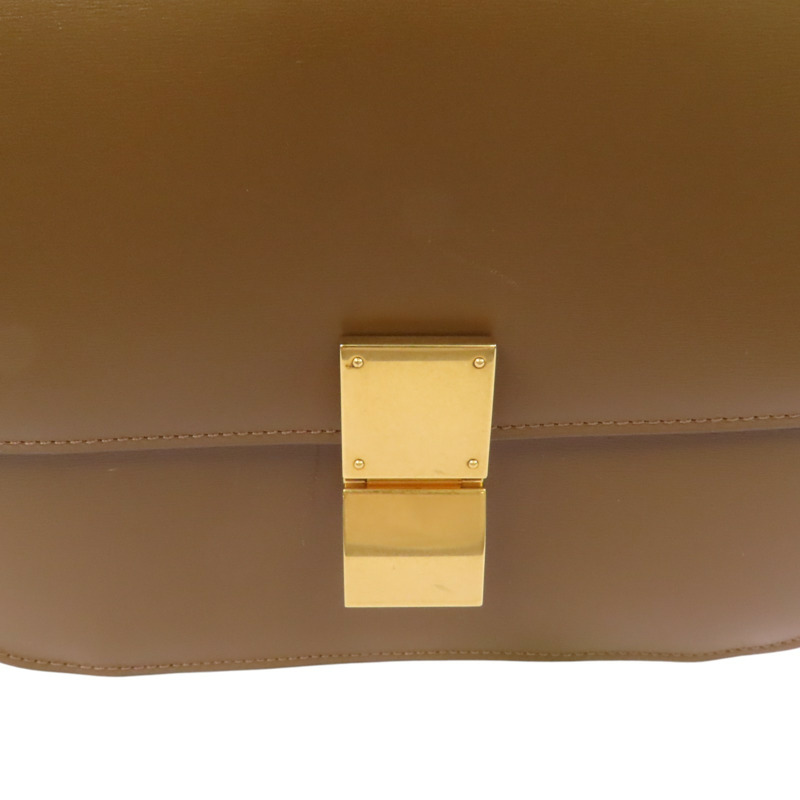 CELINE 牛皮皮革Classic Box金扣肩背袋-14